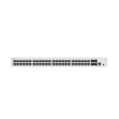 Switch de Distribución/Core Gigabit Administrable  Capa 3 / 48 puertos 10/100/1000 Mbps  / 4 Puertos 10GE SFP+ Uplink / ERPS / Rutas Estáticas / iStack / Administración Nube Gratis | S310-48T4X