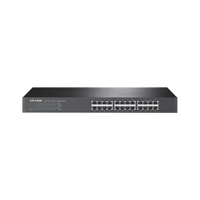 Switch no administrable de 24 puertos 10/100 Mbps para montaje en rack | TL-SF1024