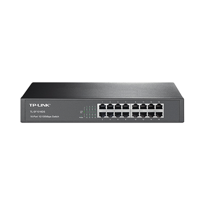 Switch no administrable de 16 puertos 10/100 Mbps de escritorio y para montaje en rack | TL-SF1016DS
