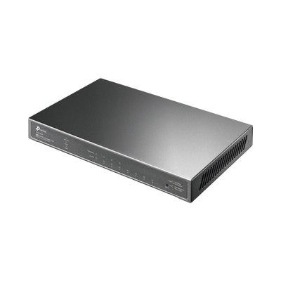 Switch Omada / 8 Puertos Gigabit  / 4 Puertos PoE+ 802.3at/af / Presupuesto PoE 62 W / 30 W por Puerto / Gestión Cloud Omada / L3 Static Routing / Sin Ventilador / Metal | TL-SG2008P