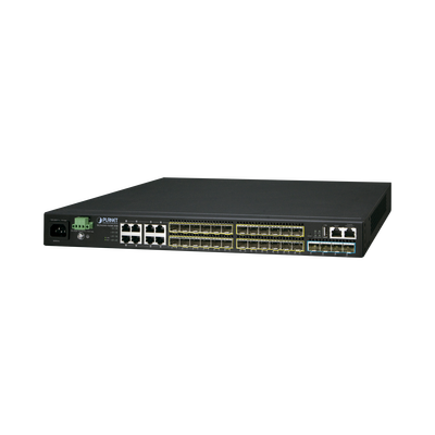 Switch Administrable L3 16-Puertos 100/1000X SFP, 8-Puertos Gigabit TP/SFP, 4-Puertos 10G SFP+ Stackable | SGS-6341-16S8C4XR