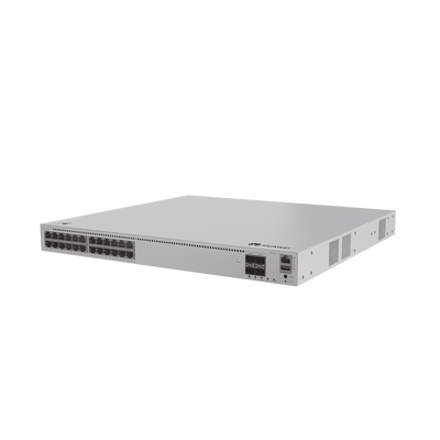 Switch de Distribución/Core Gigabit Administrable PoE Capa 3 / 24 puertos 1000/2.5Gbps (PoE) / 4 Puertos 10GE SFP+ Uplink / ERPS / Rutas Estáticas / iStack / PoE Perpetuo / 400W / Administración Nube Gratis | S310-24PN4X