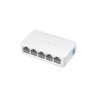 Switch NO Administrable / Para escritorio /  5 puertos 10/100 Mbps / Diseño Compacto / Plug and Play | MS105