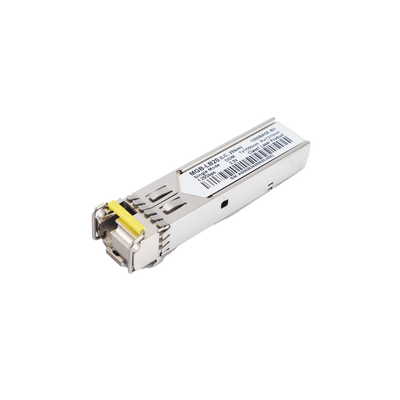 Transceptor mini-Gbic SFP 1G LC TX:1550nm RX:1310 para fibra Mono Modo 20 Km WDM, Requiere MGB-LA20 | MGB-LB20