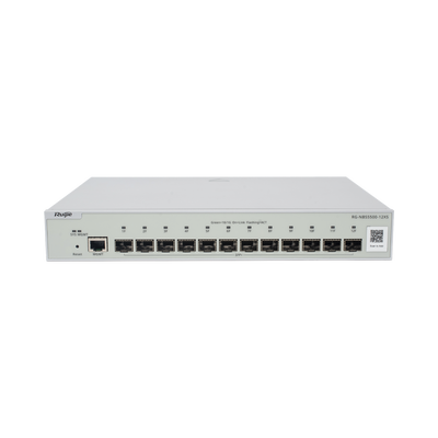 Switch Administrable Full Aggregation Capa 3, 12 Puertos SFP+ 10G y un Puerto MGMT | RG-NBS5500-12XS