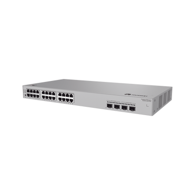 Switch de Acceso eKit Administrable / Capa 2 / 24 Puertos PoE+ Gigabit + 2 Puertos SFP (2.5 Gbps) + 2 Puertos SFP+ /  PoE Perpetuo / Presupuesto PoE 195 W / Sin licenciamiento | S220S-24LP4JX