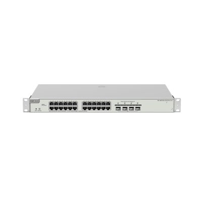 Switch Administrable Capa 3 con 24 puertos Gigabit PoE 802.3af/at + 4 SFP+ para fibra 10Gb, gestión gratuita desde la nube, 370w | RG-NBS5200-24GT4XS-P-V2