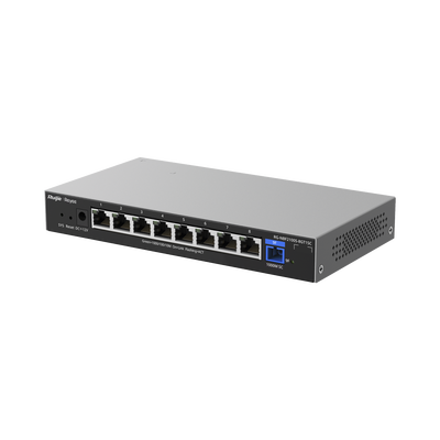 e-Lighten ONU / Switch Hibrido, Capa 2 con un Puerto PON 1G SC/UPC y 8 Puertos Ethernet 1G hasta 100 Clientes | RG-NBF2100S-8GT1SC