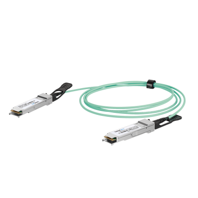Cable AOC QSFP28 de 100 Gbps a 100 Gbps / Cable de fibra óptica Activo / Longitud: 2 metros | LP-AOC-100G-2M