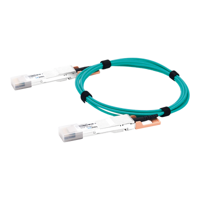 Cable AOC QSFP-DD de 400 Gbps a 400 Gbps / Cable de fibra óptica Activo / Longitud: 3 metros | LP-AOC-400G-3M