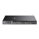 Switch Omada L3 SDN Administrable / 48 puertos Gigabit y 6 puertos SFP+ / Presupuesto PoE 1440 W / Funciones RIP, VRRP, Servidor DHCP / Administración centralizada OMADA / Fuente Redundante | SG6654XHP