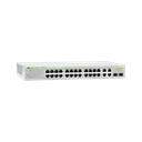 Switch WebSmart de 24 puertos 10/100 Mbps + 2 puertos 10/100/1000 Mbps + 2 SFP Gigabit Combo | AT-FS750/28-10