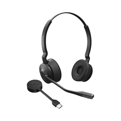Jabra Engage 55, Auricular stereo versión MS con aislamiento de ruido activa, adaptador DECT USB-A (9559-450-125) | ENGAGE55-MS-STEREO-A