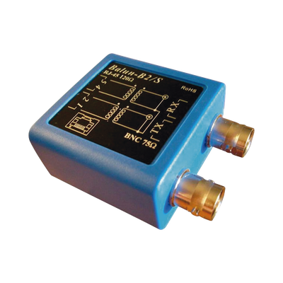 Balun E1 -Adaptador BNC hembra 75 ohms a jack RJ45 120 ohms | BALUN-E1