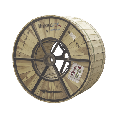 Carrete de 4 km de Fibra Óptica Aérea (ADSS) G.652D, Monomodo de 12 Hilos, Exterior, Span 200, Loose Tube | OC-ADSS-12C-S200/4KM