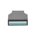 Distribuidor de Fibra Óptica para Riel Din, 12 Acopladores LC/UPC Duplex Multimodo con Charola de Empalme | LP-RDLCUMM