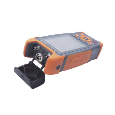 Medidor de Potencia Óptica (OPM) para Fibra Óptica en Redes FTTx / Soporta 3 Longitudes de Onda: 1310nm, 1490nm y 1550nm / Rango de Medición de -40 a 25dBm / Incluye Función VFL 10mW / Función para Probar de Cables | LP-P-OPM-R