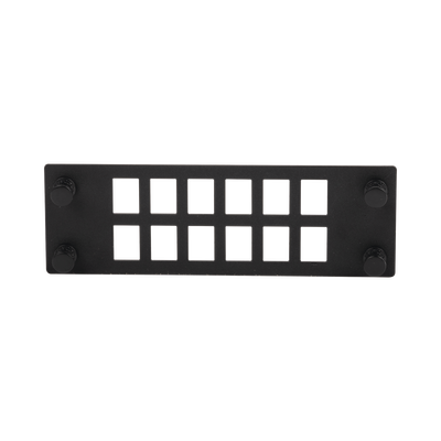 Placa Para 12 Adaptadores de Fibra Óptica, Uso con Gabinetes FPONE3 y FPONE4 | FPONEAP12