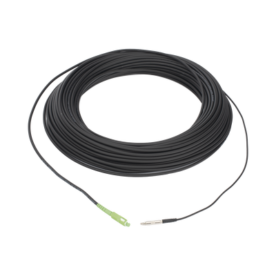 Rollo de Fibra Óptica Drop Redonda G657A2 Monomodo Simplex de 50 Metros (164 Pies) con Conectores SC/APC-SC/APC para Instalaciones Aéreas, Subterráneas o a la Intemperie | LP-50-SCA