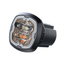 Estrobo Oculto, 6 LED, rojo/azul, SAE Clase I, Empotrable, lente transparente | SPF16RB