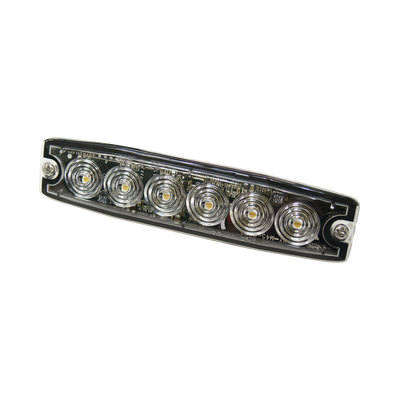 Luz Auxiliar de 6 LED, ámbar, SAE Clase I, lente transparente | SPL6A