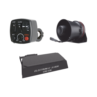 Kit para motocicleta EPCOM INDUSTRIAL, sirena/ bocina 100 Watt y controlador | KITMOTOEPCOM