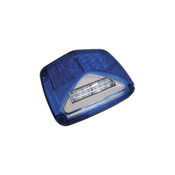 [XLTE1755B] Luz de advertencia de 8 X 6", Color Azul, Con Luz de Trabajo Clara, Ideal para Ambulancias | XLTE1755B