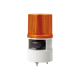 [S125DML-WS-012024-A] Luces de advertencia color Ámbar con sirena incorporada con 5 tonos máx. 105 dB en 12-24 VCD | S125DML-WS-012024-A