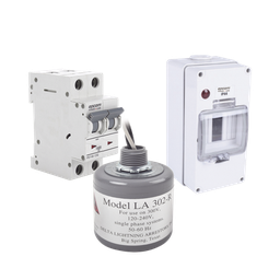 [PL10ACA] Kit de Centro de Carga Para Corriente Alterna, Breaker de hasta  400 Vca de 10 A con Supresor de Picos Transitorios. | PL10ACA