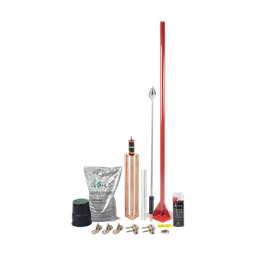 [KIT-MASTER-ALU-V2] Kit Pararrayo con Accesorios para Protección de Diámetro de 80 m. | KIT-MASTER-ALU-V2