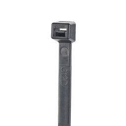 [S8-18-C0] Cincho de Nylon 6.6 StrongHold™,  200mm  largo x 2.5mm ancho, Color Negro, Exterior Resistente a Rayos UV, Paquete de 100pz | S8-18-C0