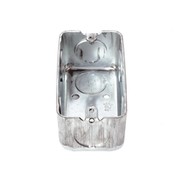 [HUB-663] Caja (Chalupa) 4x2" / Profundidad 1-7/8" / 7 Entradas de 3/4" / Troquelada. | HUB-663