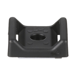 [ABMT-A-C20] Sujetador Para Cable, con Adhesivo, 28.5 x 28.5 mm (1.12 in x 1.12 in), Color Negro, Paquete de 100pz | ABMT-A-C20