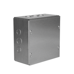 [HUB-SC-1010-04G] Caja Extra Grande 10" x 10" x 4"/ Profundidad 4"/Entradas Laterales - Finales 2 Entradas de 1/2"- 3/4", 1 Entrada de 3/4" - 1" y 2 Entradas de 1"- 1 1/4" / Incluye tapa. | HUB-SC-1010-04G