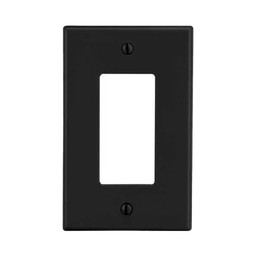 [HUB-P26-BK] Tapa para Contacto Dúplex Color Negro. | HUB-P26-BK