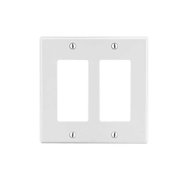 [HUB-P262W] Tapa para Caja Multigang / Contacto Doble / Color Blanco. | HUB-P262W
