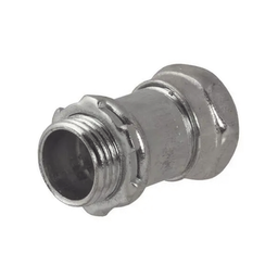 [HUB-2905] Conector Recto Compresión de Acero Galvanizado para Pared Delgada de 1 1/4". | HUB-2905