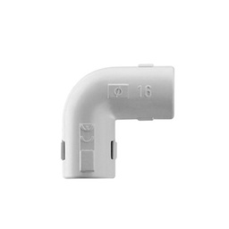 [DX-40-325] Unión en "L" (Codo) para tubería rígida, recomendado para cable eléctrico, PVC Auto-extinguible, de 25 mm | DX-40-325