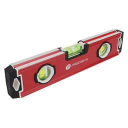 [PST-H080-01] Nivel Magnético de Aluminio Tipo Torpedo de 9” con Triple Burbuja. | PST-H080-01