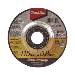 [B49507] Disco 4 1/2"/ Inox y Acero  / Corte Rápido | B49507