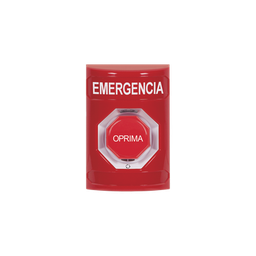 [SS2009EM-ES] Botón de Emergencia, Texto en Español, Color Rojo, Acción Mantenida, Girar para Restablecer y LED Multicolor | SS2009EM-ES
