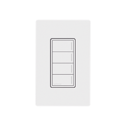 [RRSTHN4BSW] (RadioRa3) Botonera Sunnata Blanco 3 escenas y 2 botones subir/bajar para Radio RA3, programe escenas diferentes en cada botón. | RRSTHN4BSW