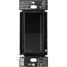 [RRSTPRONBL] (RadioRa3) Atenuador táctil Sunnata Dimmer PRO color negro brillante , requiere cable neutro / soporta 250W LED | RRSTPRONBL