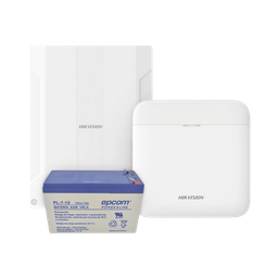 [DS-PWA48K/EXP] (AXPRO) KIT  de alarma AX PRO conversión de zonas cableadas a inalámbricas / Incluye: 1 Hub con Batería de respaldo/ 1 Expansor de 16 zonas cableadas / 1 Batería de respaldo 12Vcc a 7 Amp/ Compatible con Hik-Connect P2P | DS-PWA48K/EXP