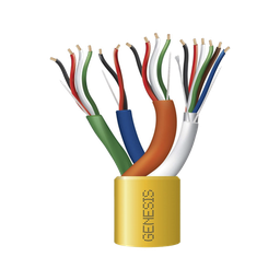 [2196-1002] Carrete de Cable de 305 Metros (1000 Pies) / Color Amarillo / Compuesto por  6 x 22 AWG blindado, 4 x 18 AWG, 4 x 22 AWG, y 2 x 22 AWG / Para Aplicaciones en Control de Acceso | 2196-1002