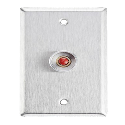 [RP26] Botón de Pánico con Placa en Acero Inoxidable/ N.O. | RP26