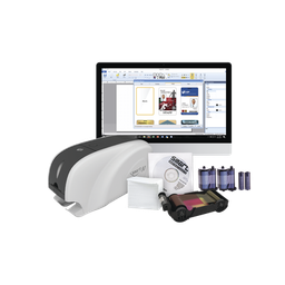 [SMART31-SK] Kit Impresora de tarjetas PVC/ Una Cara /incluye: 2 x Ribbons, 100 Tarjetas PVC, Software, Kit Limpieza, Garantia 3 Años, Mascara de Seguridad UV | SMART31-SK