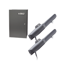 [KIT-6006-DKS] Kit de Operadores Abatibles 6006 de Doorking / Para Puertas de Hasta 5.5 Metros  / Soporta Respaldo de Baterias | KIT-6006-DKS
