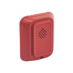 [HR-L] Sirena para Montaje en Pared, 12 a 24 Vcc, Color Rojo, Nuevo Diseño Moderno y Elegante y Menor Consumo de Corriente | HR-L