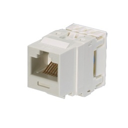 [NK688MWH] Conector Jack Estilo 110 (de Impacto), Tipo Keystone, Categoría 6, de 8 Posiciones y 8 Cables, Color Blanco | NK688MWH